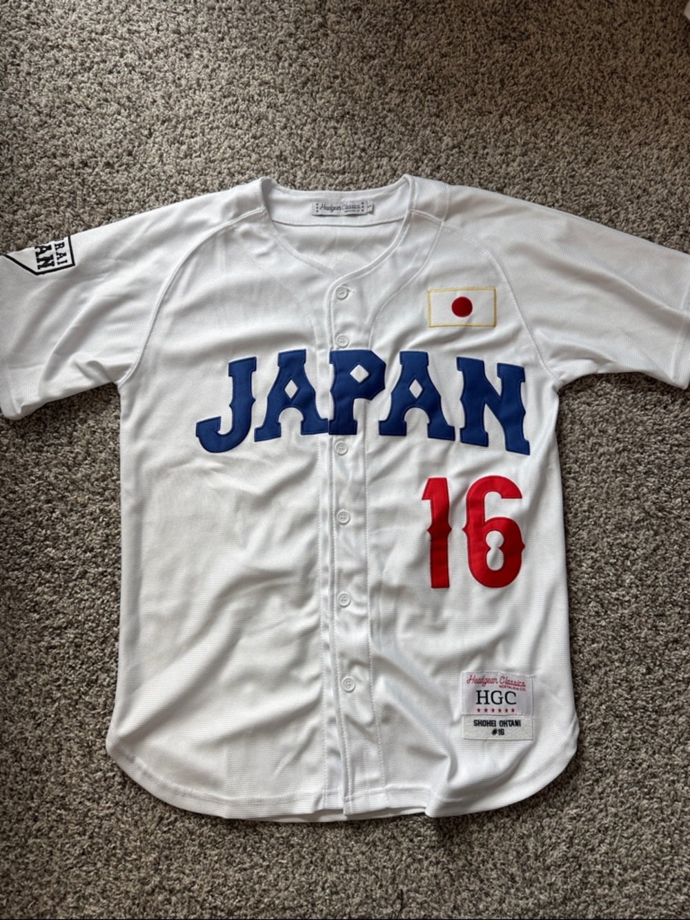 HEADGEAR CLASSICS LA Japan Ohtani Baseball Jersey Men's Size Small White